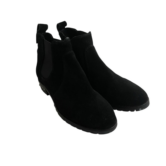 KARL LAGERFELD PARIS | Saxe Ball Stud Suede Chelsea Boots Size 6.5 - Picture 3 of 11